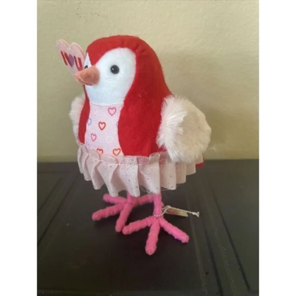 Target Spritz Valentine's Day 2022 Featherly Friends Fabric‎ Bird Carmine Tutu